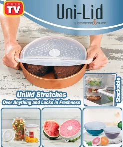 TVTimeDirect Uni-Lid By Copper Chef -3 Pack