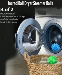 TVTimeDirect IncrediBall Dryer Steamer Balls - Set Of 2