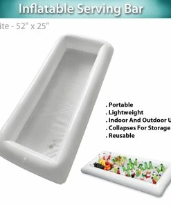 TVTimeDirect Houseware Inflatable Serving Bar - White - 52