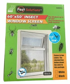 TVTimeDirect Insect Window Screen 60" X 50" White Outdoor & Garden