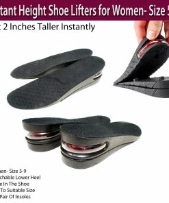 TVTimeDirect Instant Height Shoe Lifters For Women- Size 5-9