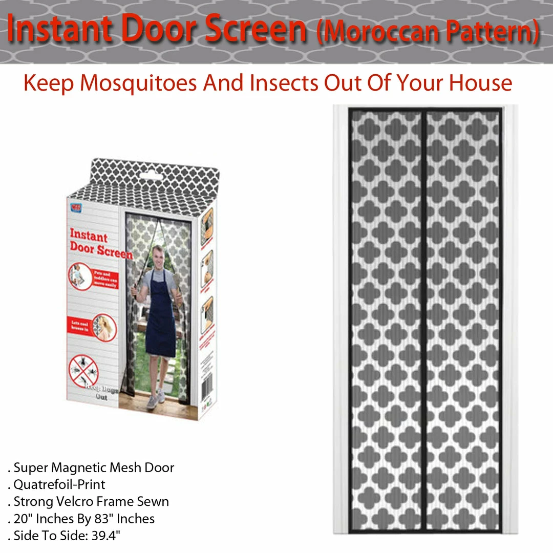 TVTimeDirect Instant Door Screen (Moroccan Pattern) 6 TVTimeDirect Instant Door Screen (Moroccan Pattern)