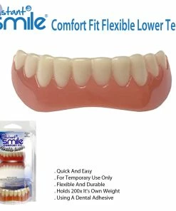 TVTimeDirect Instant Smile Comfort Fit Flexible Lower Teeth Health & Beauty