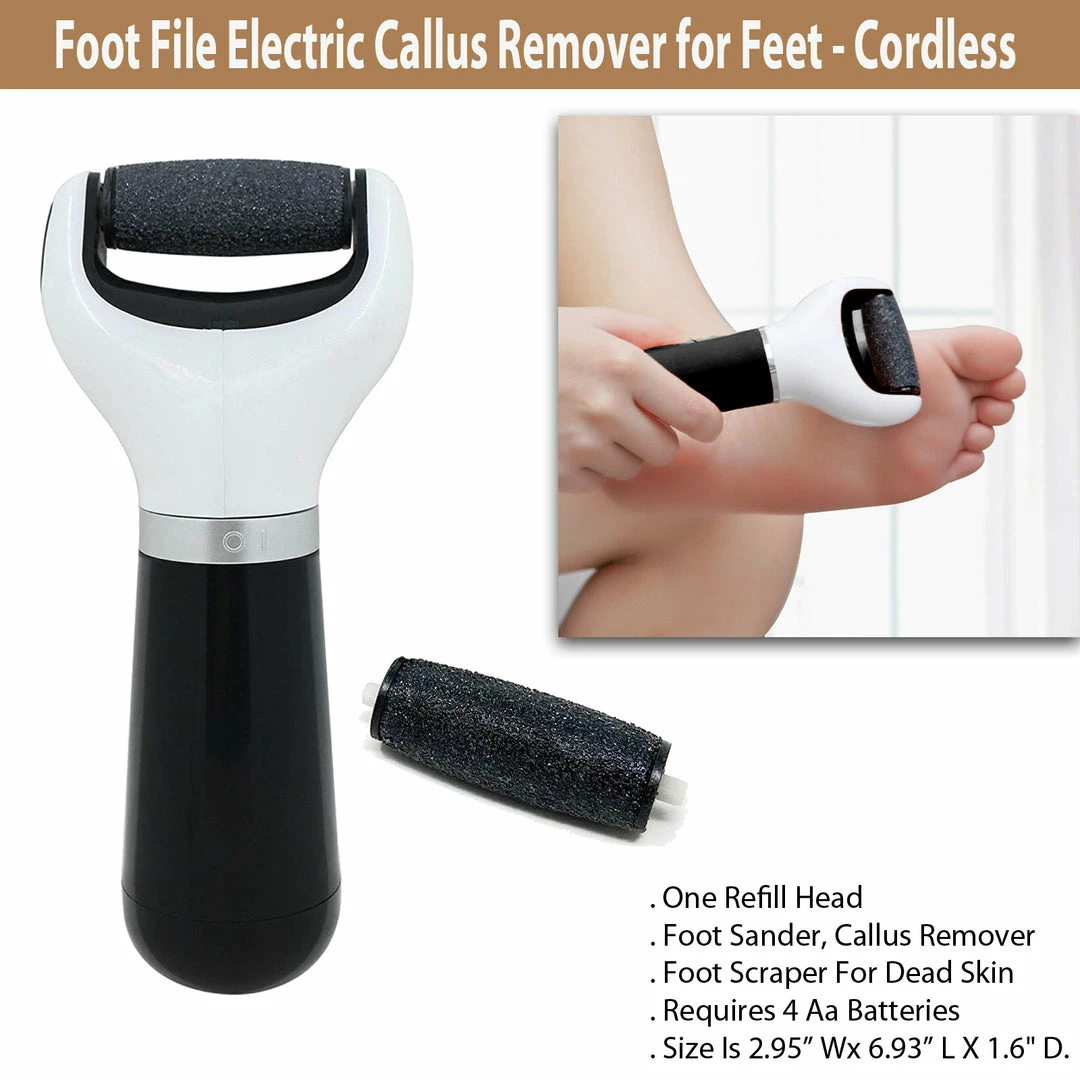 TVTimeDirect Foot File Electric Callus Remover For Feet - Cordless 10 TVTimeDirect Foot File Electric Callus Remover For Feet - Cordless