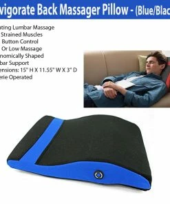 TVTimeDirect Invigorate Back Massager Pillow (Blue/Black)