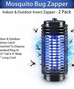 TVTimeDirect Mosquito Bug Zapper - Indoor & Outdoor Insect Zapper - Two Pack