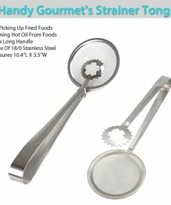 TVTimeDirect Handy Gourmet's Strainer Tongs Kitchen