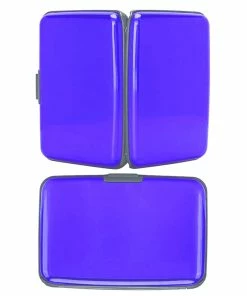 TVTimeDirect Aluminum Credit Card Wallet, Light Weight - BLUE