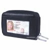 TVTimeDirect Leather Accordion Security Wallet, Black