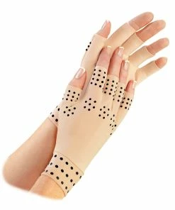 TVTimeDirect Health & Beauty Magnetic Therapy Gloves-Tan-Large