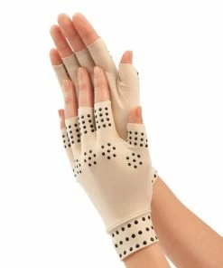 TVTimeDirect Magnetic Therapy Gloves-Tan-Regular