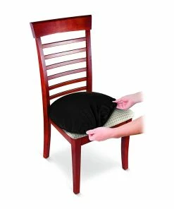 TVTimeDirect Houseware Stretchable Seat Covers- Set Of 2-Black