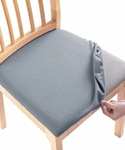 TVTimeDirect Stretchable Seat Covers- Set Of 2- Gray Houseware