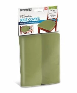 TVTimeDirect Houseware Stretchable Seat Covers- Set Of 2- Green