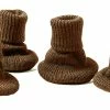 TVTimeDirect New Arrivals Furniture Booties - Floor Savers - Set Of 4 - Brown
