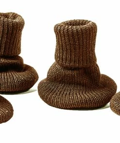 TVTimeDirect New Arrivals Furniture Booties - Floor Savers - Set Of 4 - Brown