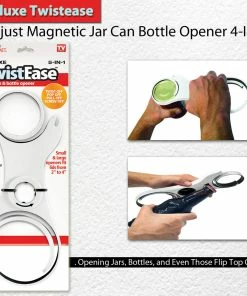 TVTimeDirect Deluxe Twistease Adjust Magnetic Jar Can Bottle Opener 4-In-1 17 TVTimeDirect Deluxe Twistease Adjust Magnetic Jar Can Bottle Opener 4-In-1
