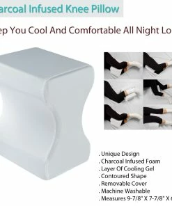 TVTimeDirect Health & Beauty Charcoal Infused Knee Pillow