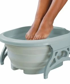 TVTimeDirect ESTELLE Beauty Collapsible Foot Spa - Gray Health & Beauty