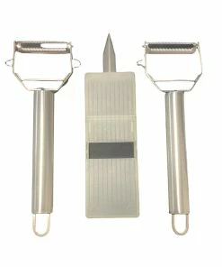 TVTimeDirect Pro Peeler 2 Pack With Bonus Slicing Board Peeling And Slicing Chip Strip Kitchen Tools