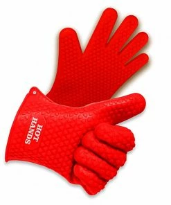 TVTimeDirect Hot Hands Non-Slip Silicon Cooking Glove Kitchen Baking 2 Pack Houseware