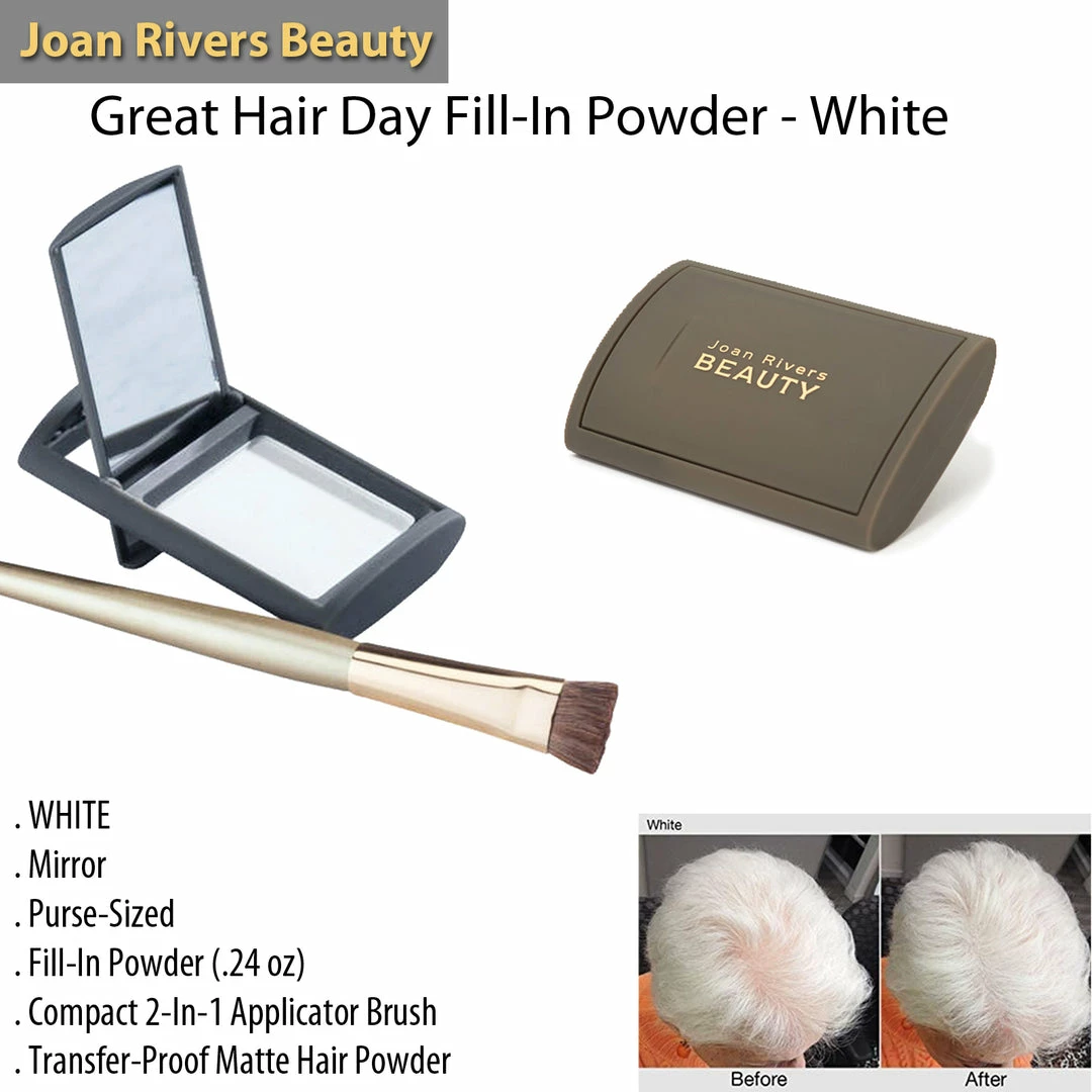 TVTimeDirect Health & Beauty Joan Rivers Beauty Great Hair Day Fill-In Powder - White 5 TVTimeDirect Health & Beauty Joan Rivers Beauty Great Hair Day Fill-In Powder - White