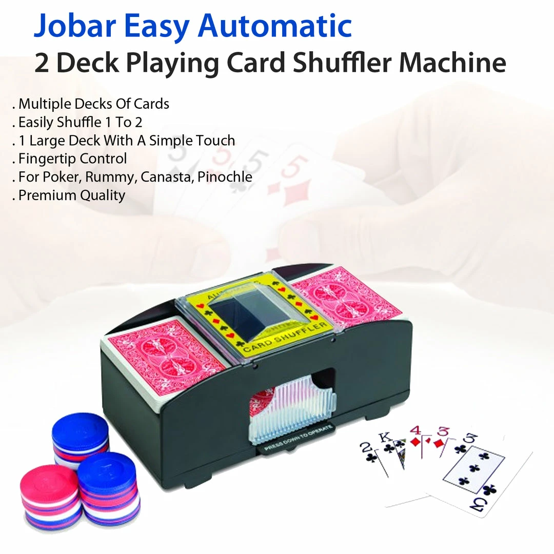 TVTimeDirect Toys & Games Jobar Easy Automatic 2 Deck Playing Card Shuffler Machine 5 TVTimeDirect Toys & Games Jobar Easy Automatic 2 Deck Playing Card Shuffler Machine