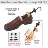 TVTimeDirect Wooden Shoe Stretcher - Large -Set Of 2
