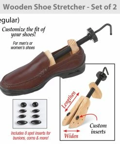 TVTimeDirect IdeaWorks Wooden Shoe Stretcher (Regular) Clothing & Accessories