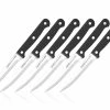 TVTimeDirect Houseware Ginsu Kiso- 6 Piece Steak Knife Set - Black