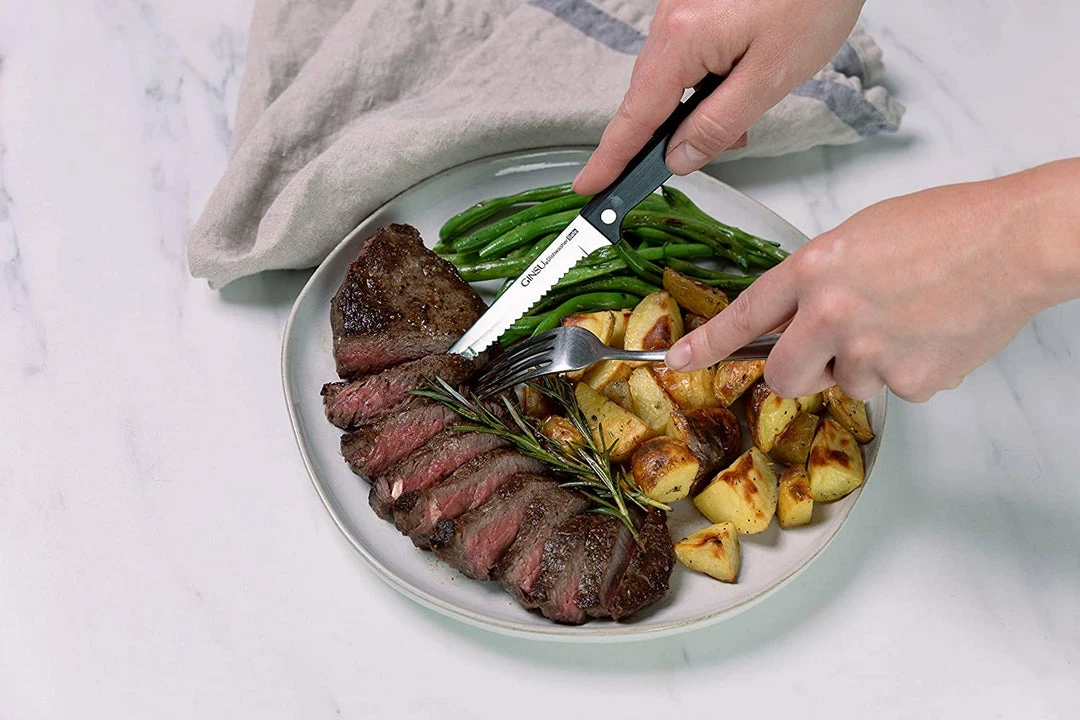 TVTimeDirect Houseware Ginsu Kiso- 6 Piece Steak Knife Set - Black 8 TVTimeDirect Houseware Ginsu Kiso- 6 Piece Steak Knife Set - Black