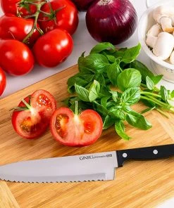 TVTimeDirect Kitchen Kiso 14-Piece Dishwasher Safe Black Block Knife Set