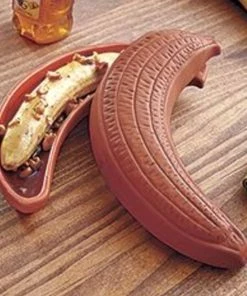 TVTimeDirect Kitchen Banana Baker Dessert Clay Baking Dish