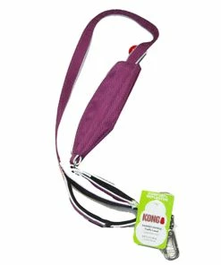 TVTimeDirect New Arrivals Kong Comfort+ Reflective Padded Handle Traffic Leash, 4 Ft X1 Inch Purple