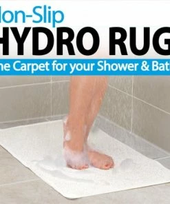 TVTimeDirect Non-Slip Hydro Rug - For Shower Or Bath (29.5 X 17.25) Bed & Bath