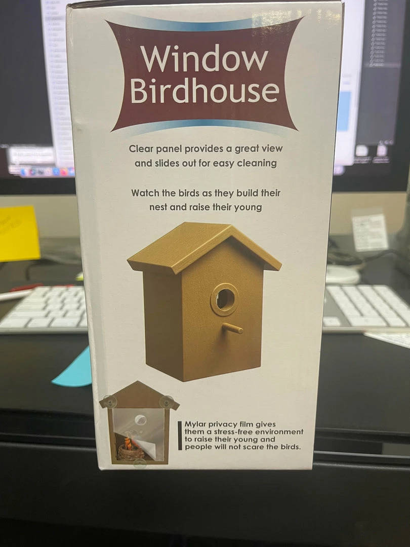 TVTimeDirect Window Birdhouse -See Through Spy One Way Mirrored Bird House 9 TVTimeDirect Window Birdhouse -See Through Spy One Way Mirrored Bird House