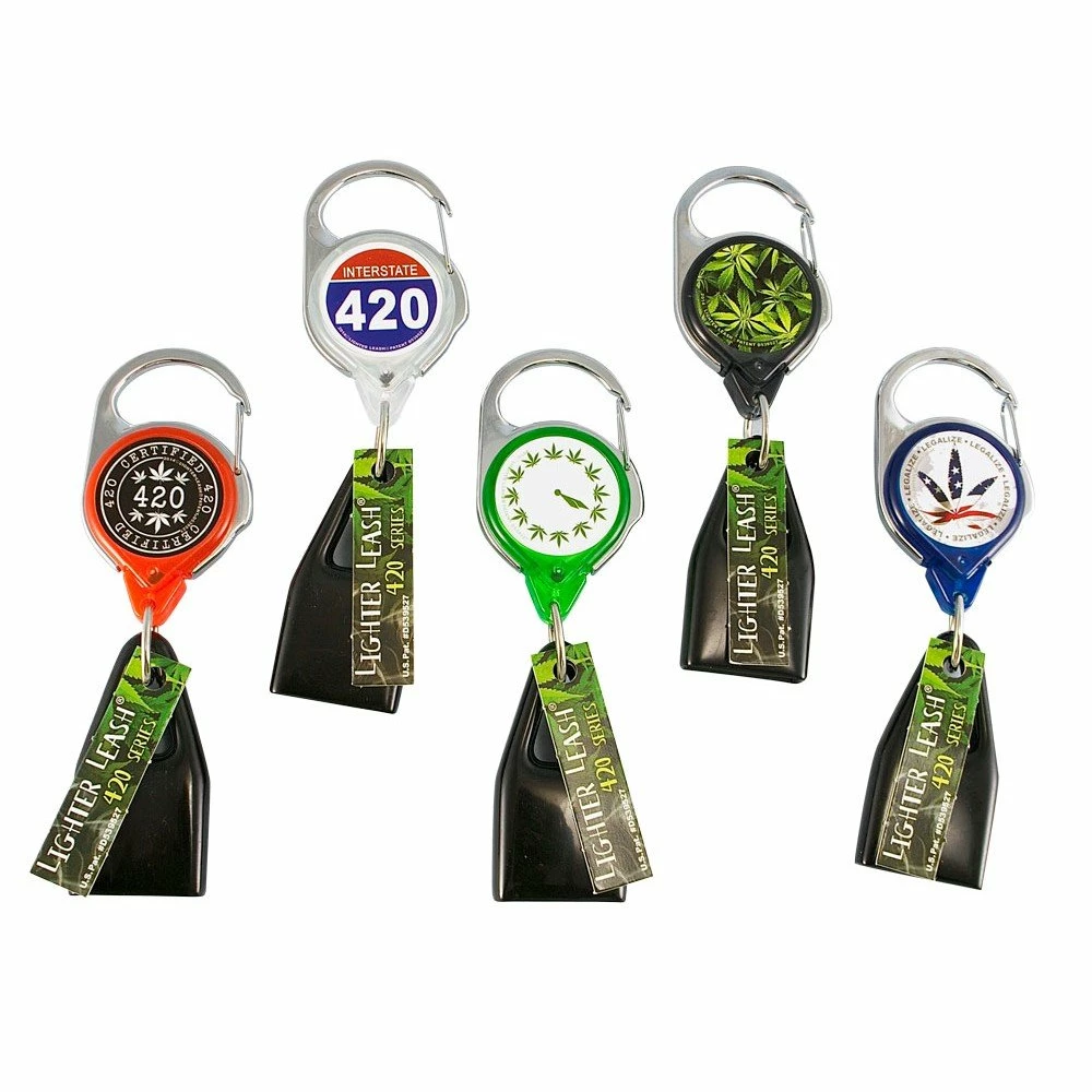 TVTimeDirect Houseware Premium Lighter Leash Retractable Lighter Holder - 420Series- Assorted Design(1) 3 TVTimeDirect Houseware Premium Lighter Leash Retractable Lighter Holder - 420Series- Assorted Design(1)