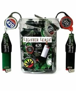 TVTimeDirect Premium Lighter Leash Retractable Lighter Holder - 420Series- Assorted Design(5)