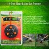 TVTimeDirect 1-2-Trim Blade & Line Gas Trimmer Universal WeedEater Head Replacement Pro Outdoor & Garden