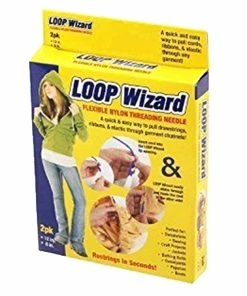 TVTimeDirect School And Office Supplies Loop Wizard Flexible Nylon Threading Needle - 2 Count