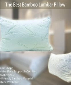 TVTimeDirect Bed & Bath The Best Bamboo Lumbar Pillow