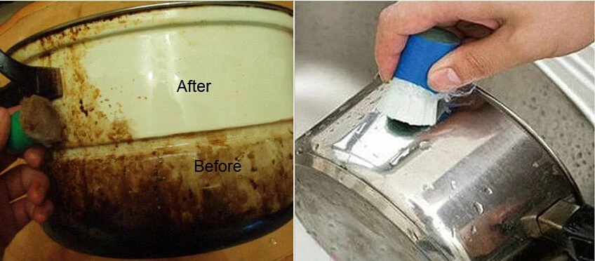 TVTimeDirect Houseware MAGIC POT CLEANING BRUSH- Rust Remover And Burnt On Stains- Set Of 2 5 TVTimeDirect Houseware MAGIC POT CLEANING BRUSH- Rust Remover And Burnt On Stains- Set Of 2