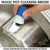 TVTimeDirect Houseware MAGIC POT CLEANING BRUSH- Rust Remover And Burnt On Stains- Set Of 2