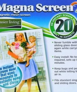 TVTimeDirect Outdoor & Garden Magna Mesh Screen- Magnetic Closing Mesh Door - 2 Pack