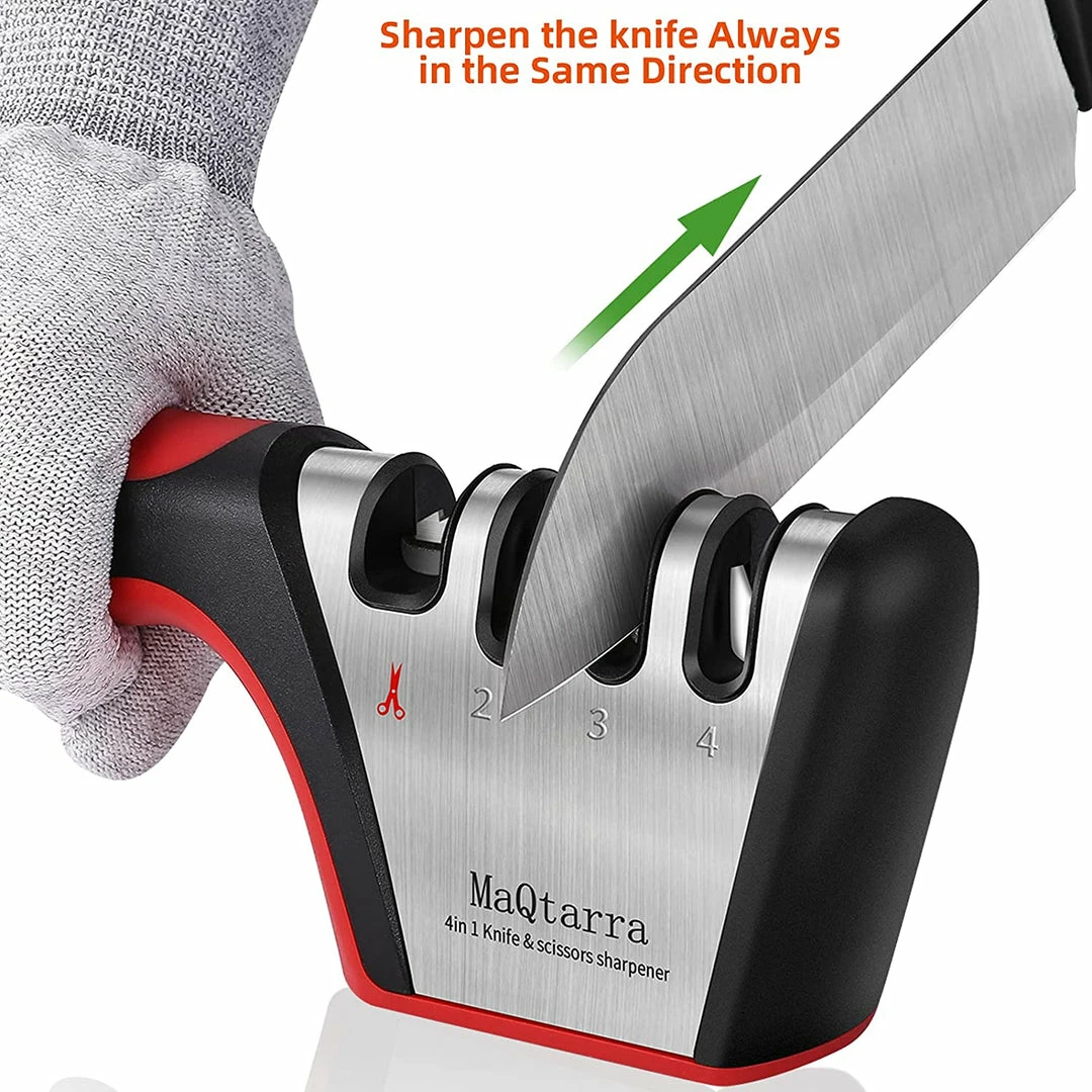 TVTimeDirect MaQtarra 4–Stage Knife Sharpener 4 TVTimeDirect MaQtarra 4–Stage Knife Sharpener