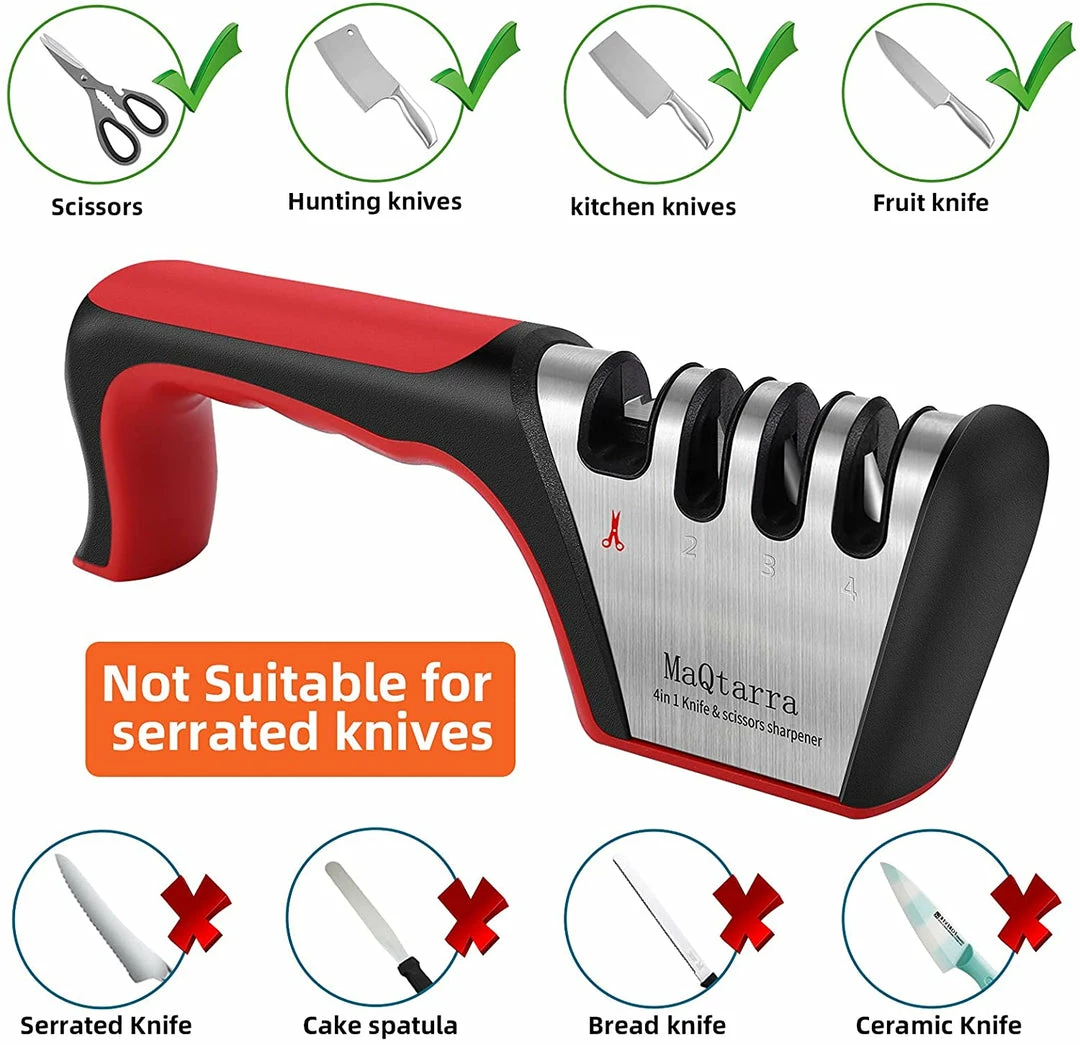 TVTimeDirect MaQtarra 4–Stage Knife Sharpener 5 TVTimeDirect MaQtarra 4–Stage Knife Sharpener