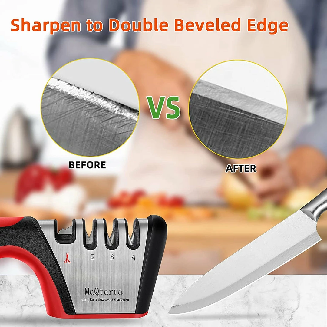 TVTimeDirect MaQtarra 4–Stage Knife Sharpener 6 TVTimeDirect MaQtarra 4–Stage Knife Sharpener