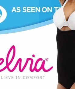 TVTimeDirect Clothing & Accessories Belvia Shapewear Slimming Bodysuit (Black) Medium