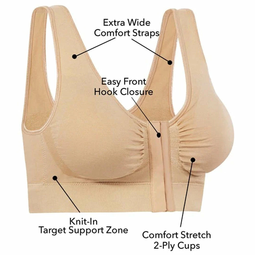 TVTimeDirect Clothing & Accessories Miracle Bamboo Comfort Bra - Black- Large (Bust 37-40) 5 TVTimeDirect Clothing & Accessories Miracle Bamboo Comfort Bra - Black- Large (Bust 37-40)