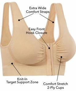 TVTimeDirect Miracle Bamboo Comfort Bra - White- Medium (Bust 35